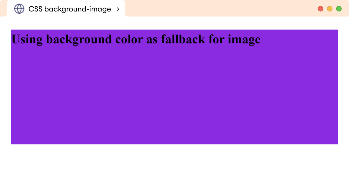 CSS Background Image Fallback Example Description