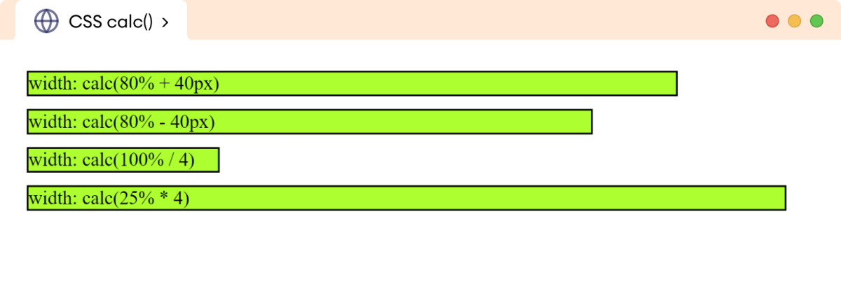 CSS Calc Example