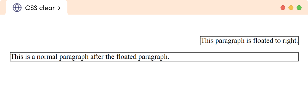 CSS Clear Property Example