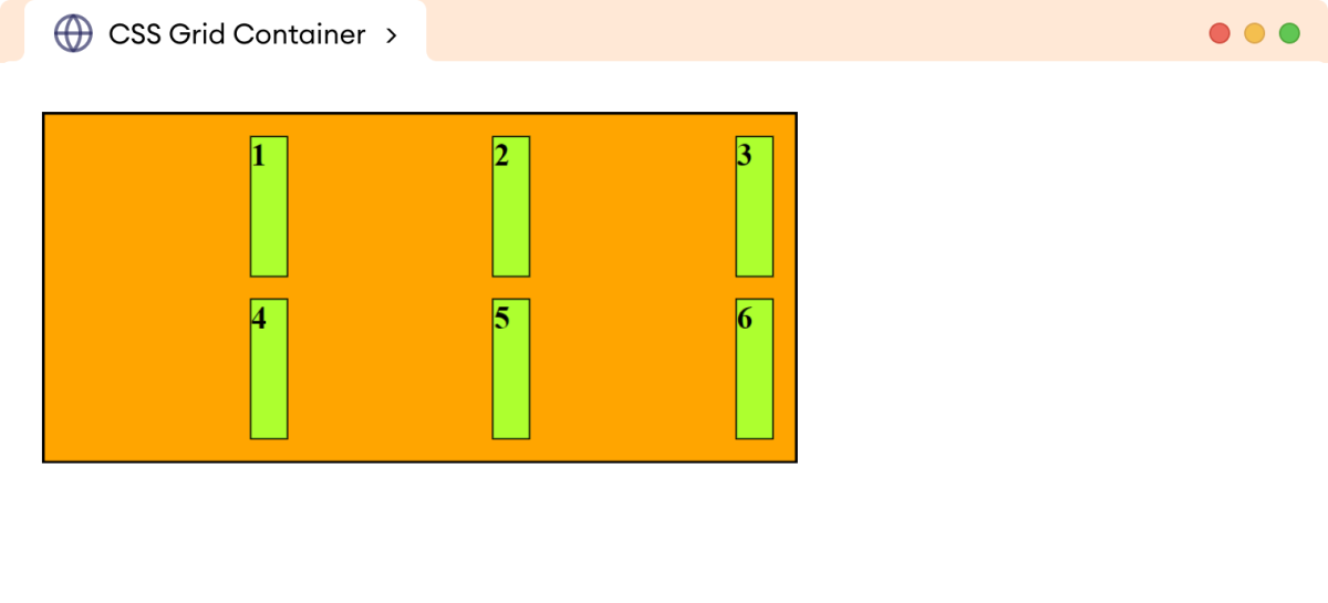 CSS Justify-Items End Example