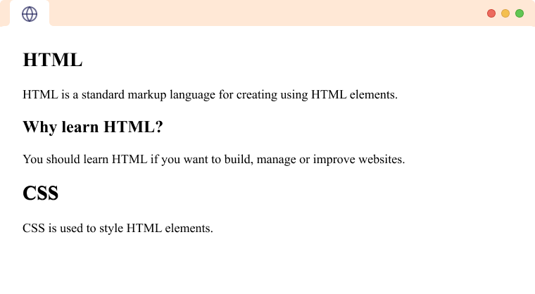 HTML section Tag (With Examples)